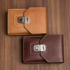 Premium Leather Clutch Bag with Lock (Unisex)