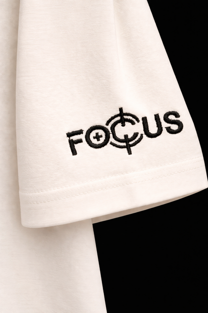 Focus Essential Embroidered T-Shirt – Premium Cotton (Unisex)